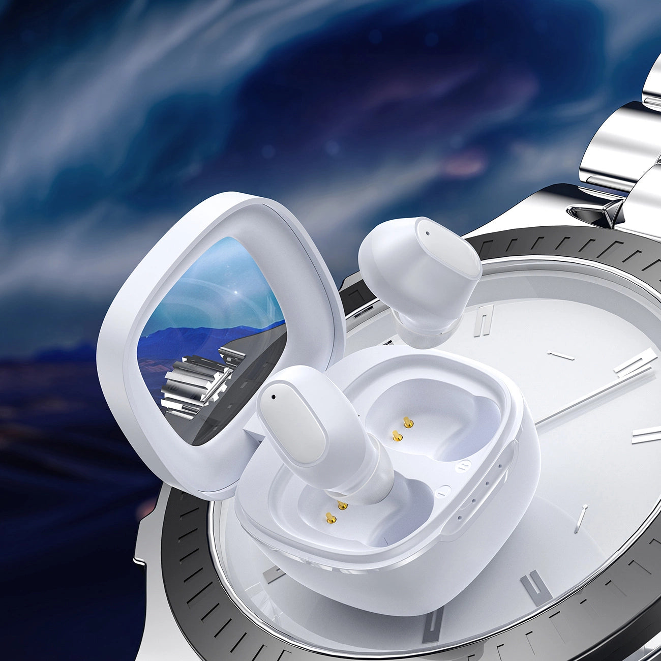 Choetech MEMS kabellose TWS Bluetooth 5.3 Kopfhörer – weiß