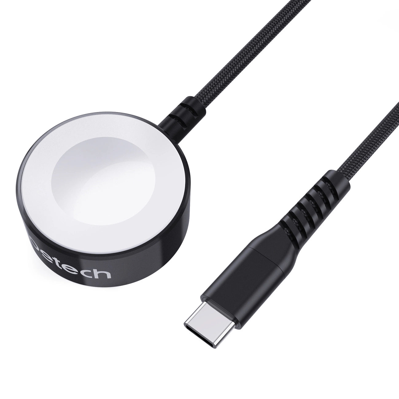 Choetech T319 MFI 5W kabelloses Ladegerät für Apple Watch + USB-C-Kabel – Schwarz