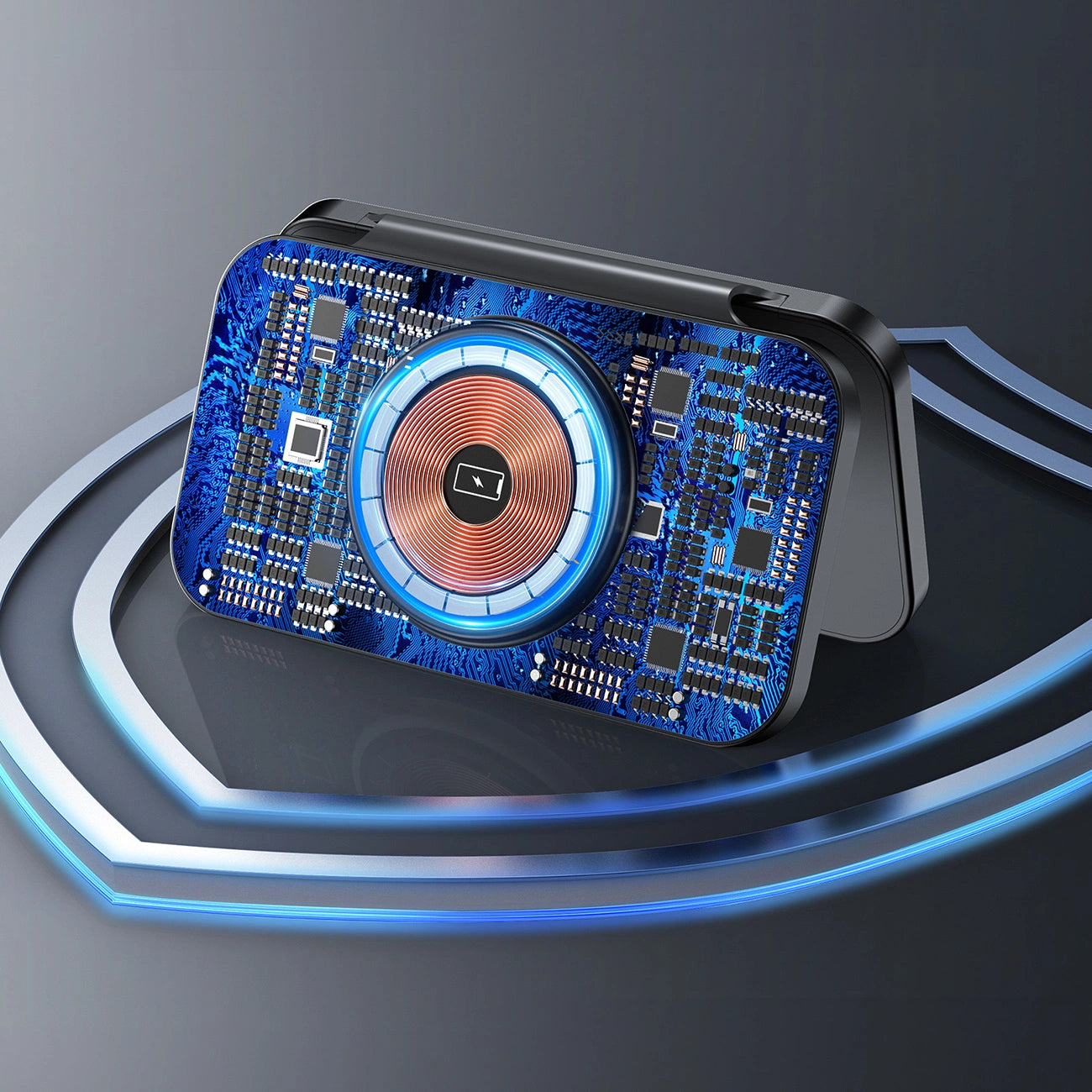 Choetech T616-F 3in1 induktives Ladegerät kompatibel mit Apple und Samsung -Geräten – Schwarz