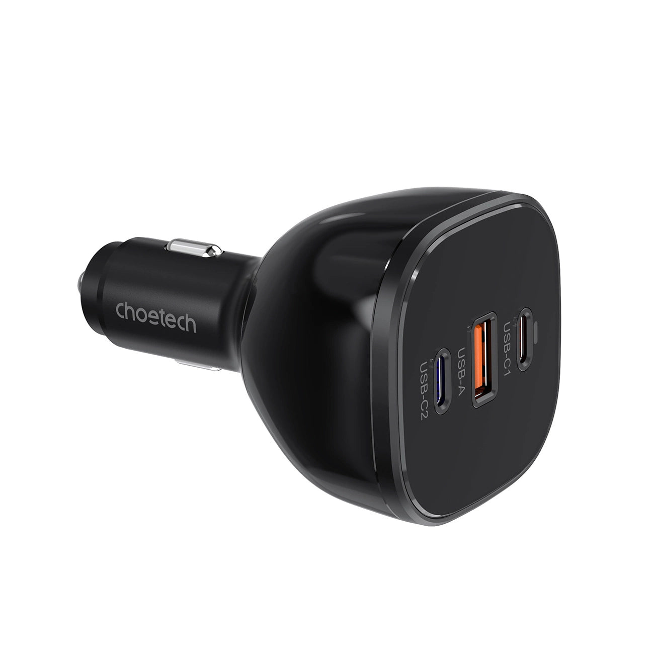 Choetech TC0024 Autoladegerät 160W 2x USB-C PD 3.1 1x USB-A - Schwarz