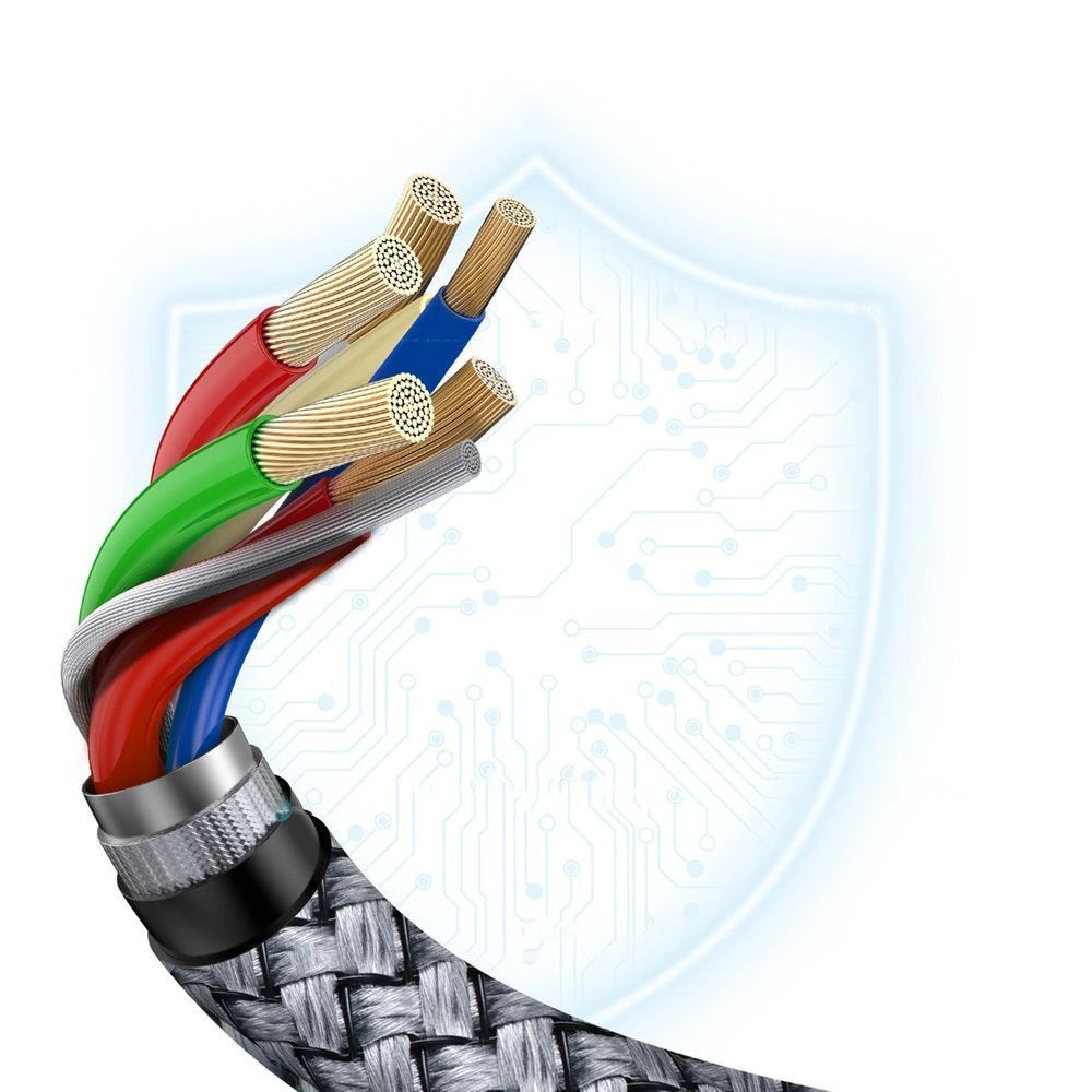 Choetech XCC-1002-GY USB-C – USB-C PD QC-Kabel 100 W 5 A 480 Mbit/s 1,8 m – Grau