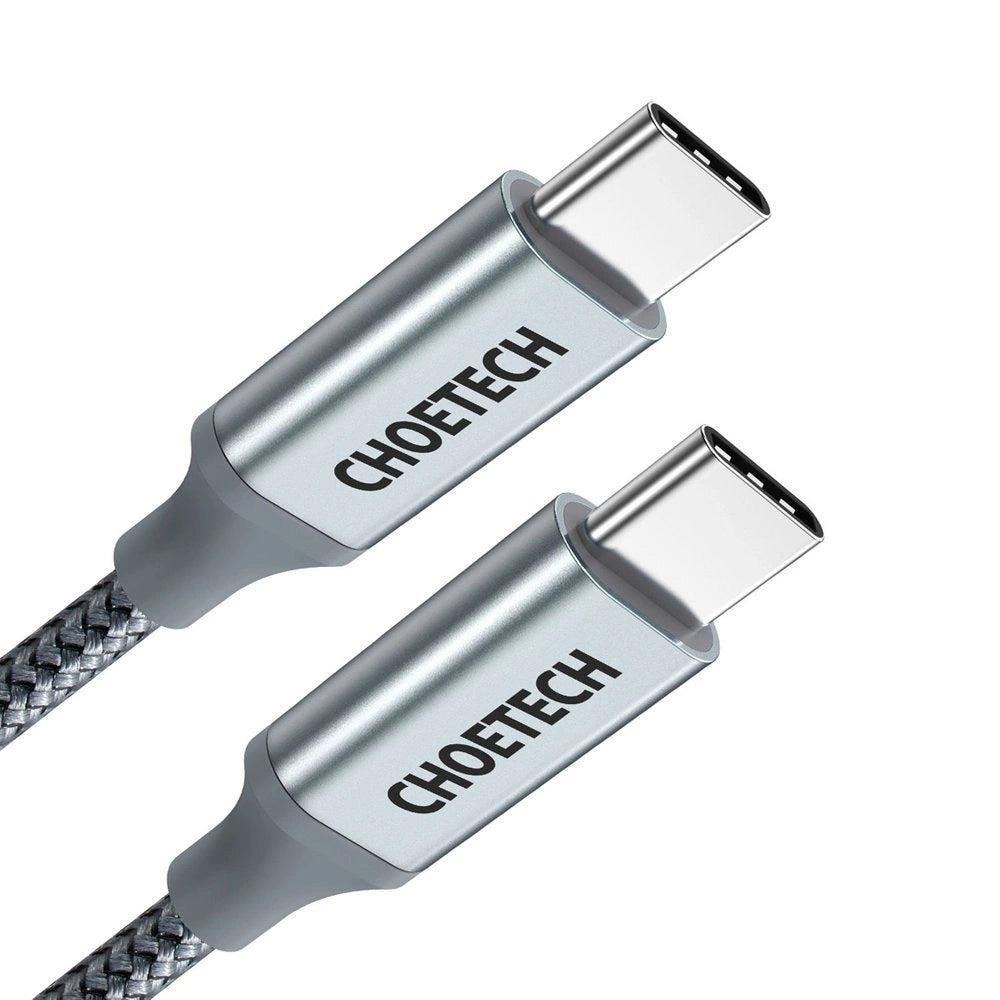 Choetech XCC-1002-GY USB-C – USB-C PD QC-Kabel 100 W 5 A 480 Mbit/s 1,8 m – Grau