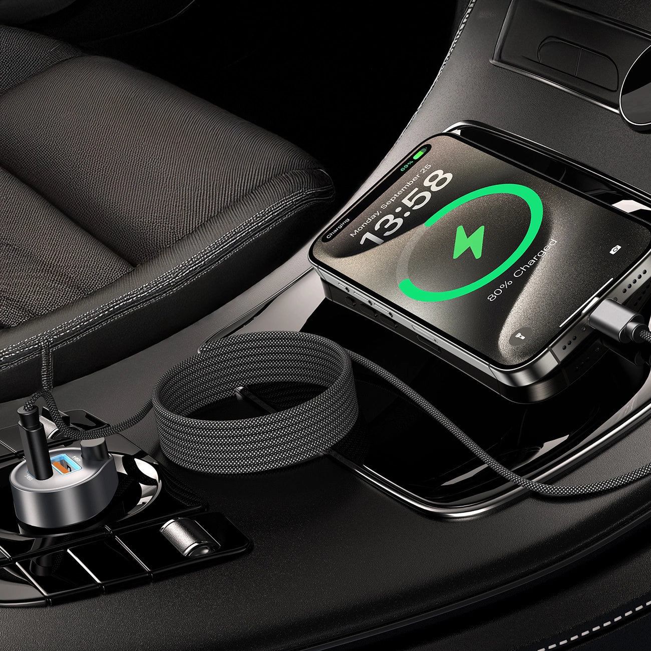 Choetech XCC-1052 100W USB-C Magnetkabel 1,2m - Schwarz