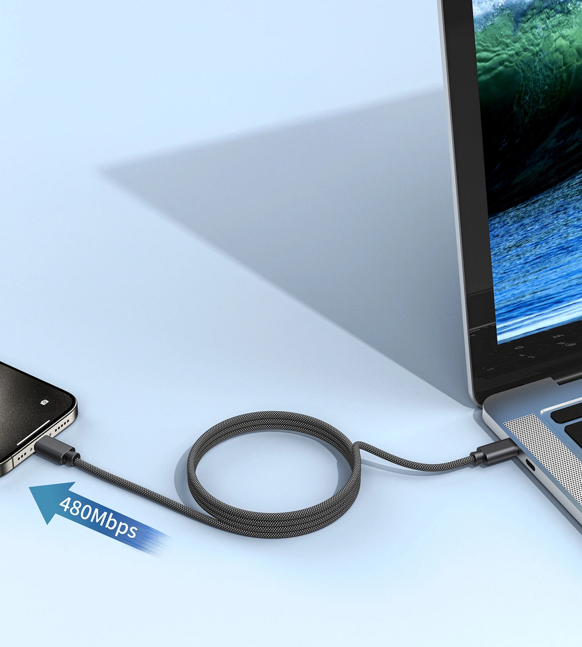 Choetech XCC-1054 240W Kabel mit Power Delivery 3.1 USB-C magnetisch 1,2m – Schwarz