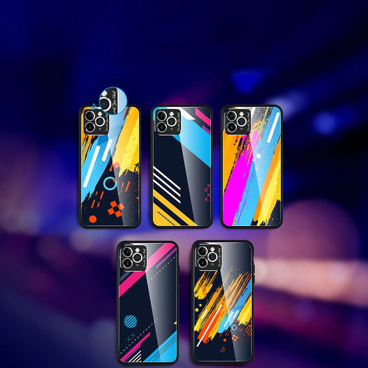 Color Glass Case Handyhülle Schutzhülle aus Panzerglas für iPhone 11 Pro Max pattern 1