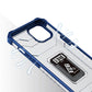 Crystal Ring Case robuste Kickstand TPU/PC Panzer Handyhülle Hard Case für iPhone 12 mini blau