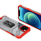 Crystal Ring Case robuste Kickstand TPU/PC Panzer Handyhülle Hard Case für iPhone 13 rot