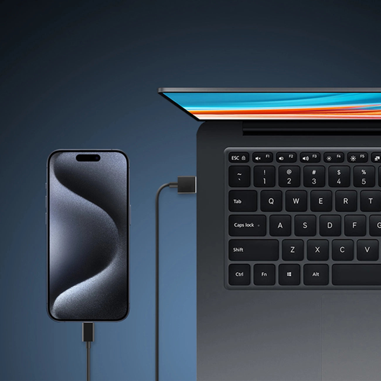 Cuktech CKATC310NCBK USB-A - USB-C Kabel 1m - Schwarz