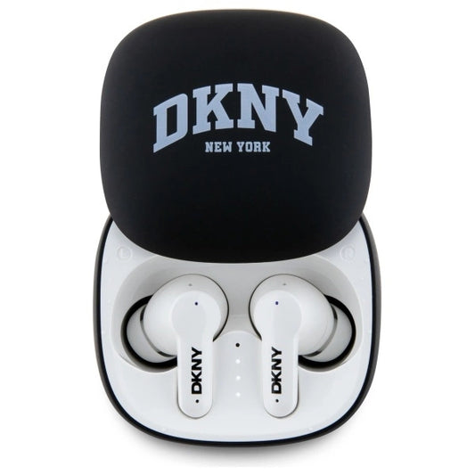 DKNY TWS BT 3D Rubber Matte Finish Bluetooth-Kopfhörer – Schwarz