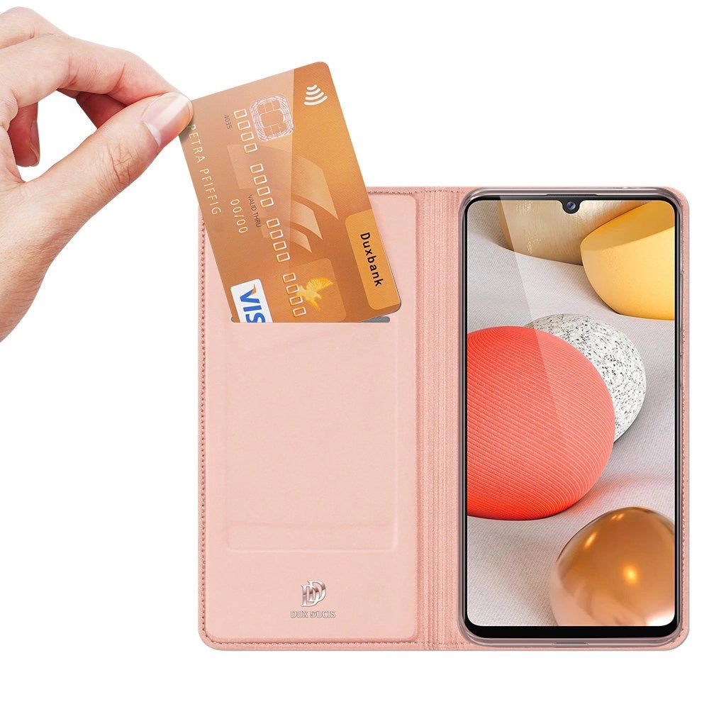 DUX DUCIS Skin Pro booktype case schutzhülle aufklappbare hülle für Samsung Galaxy A42 5G rosa