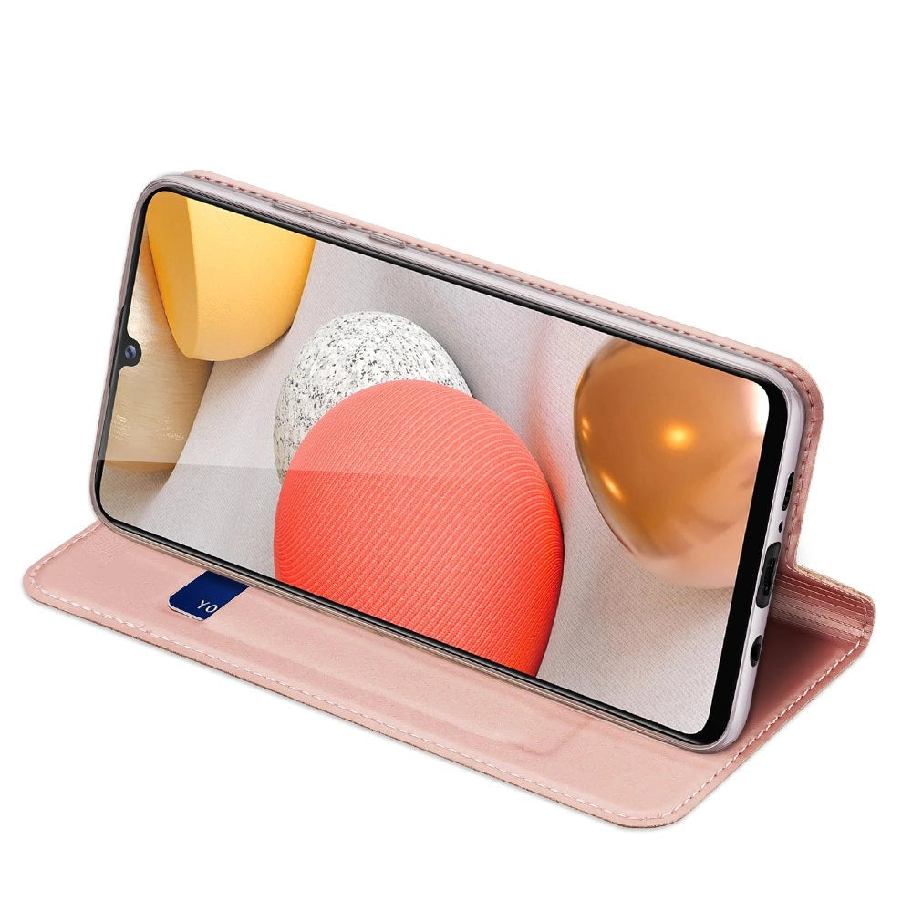 DUX DUCIS Skin Pro booktype case schutzhülle aufklappbare hülle für Samsung Galaxy A42 5G rosa