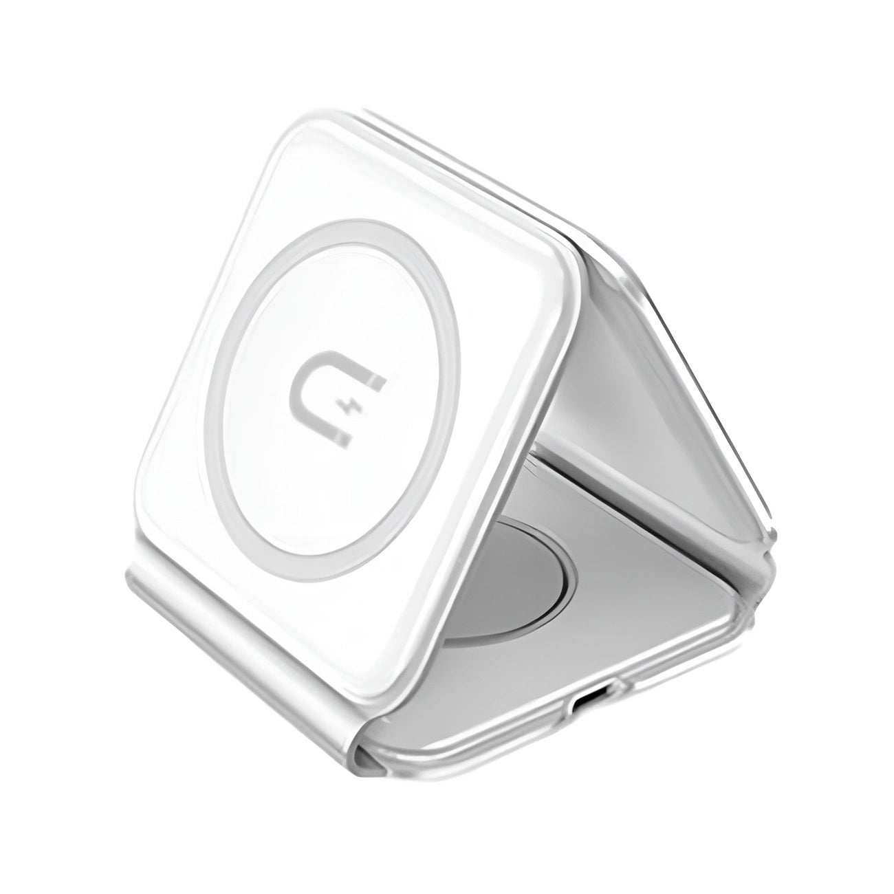 Dudao A11N 15W 3in1 induktives Ladegerät - Weiß + USB-C / USB-C-Kabel