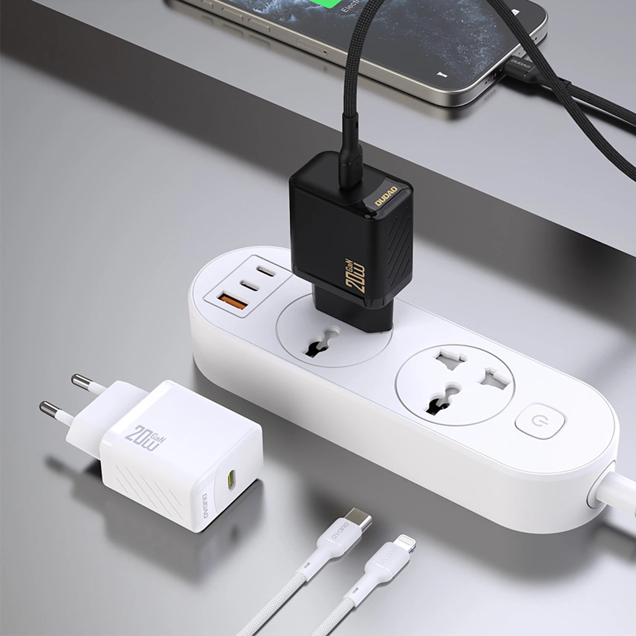 Dudao A26 PD20W GaN USB-C Ladegerät - Schwarz