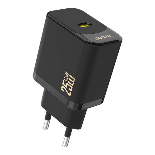 Dudao A27 25W GaN USB-C Wandladegerät - Schwarz