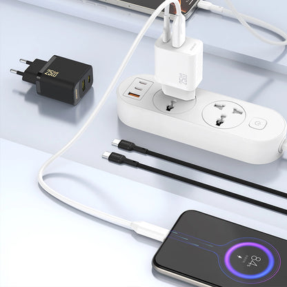 Dudao A27 25W GaN USB-C Wandladegerät - Weiß