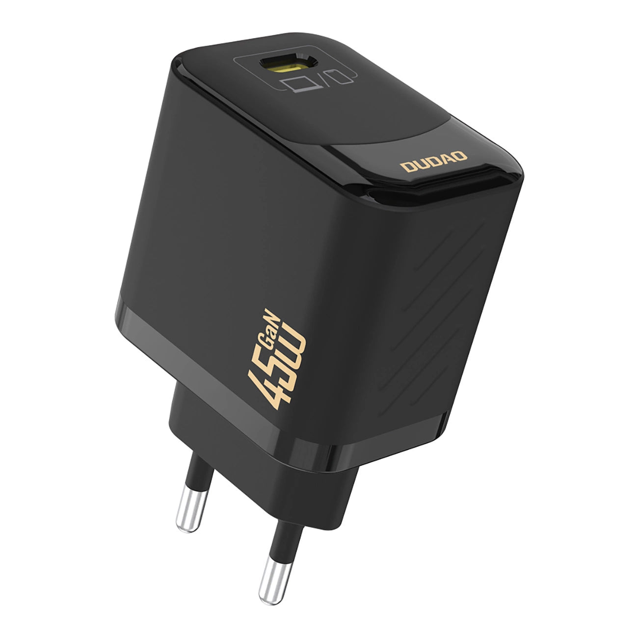 Dudao A28C 45W GaN Wandladegerät + USB-C Kabel - Schwarz