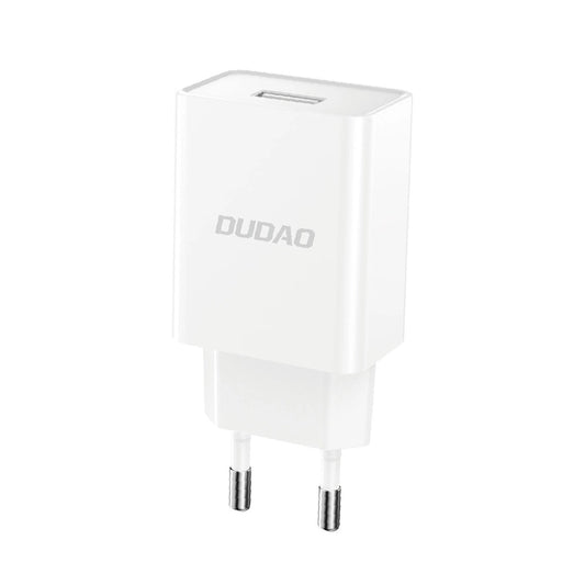Dudao A4EU USB-A 2,1 A Wandladegerät – Weiß + USB-A – Lightning -Kabel