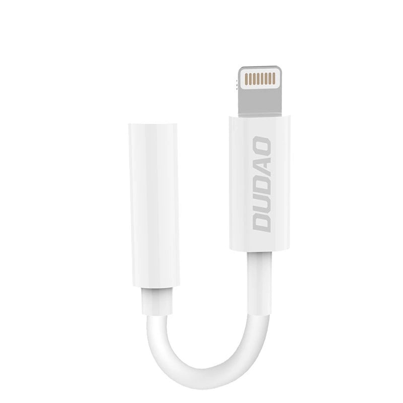Dudao Audio-Adapter Kopfhörer-Adapter von Lightning auf 3,5 mm Mini-Klinke weiß (L16i weiß)