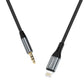 Dudao Audiokabel Lightning - Miniklinke 3,5 mm 1 m grau (L11PRO)