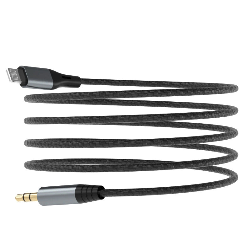 Dudao Audiokabel Lightning - Miniklinke 3,5 mm 1 m grau (L11PRO)