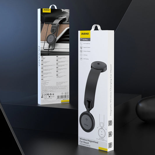 Dudao F21 Pro 15W MagSafe induktives Autoladegerät - Schwarz