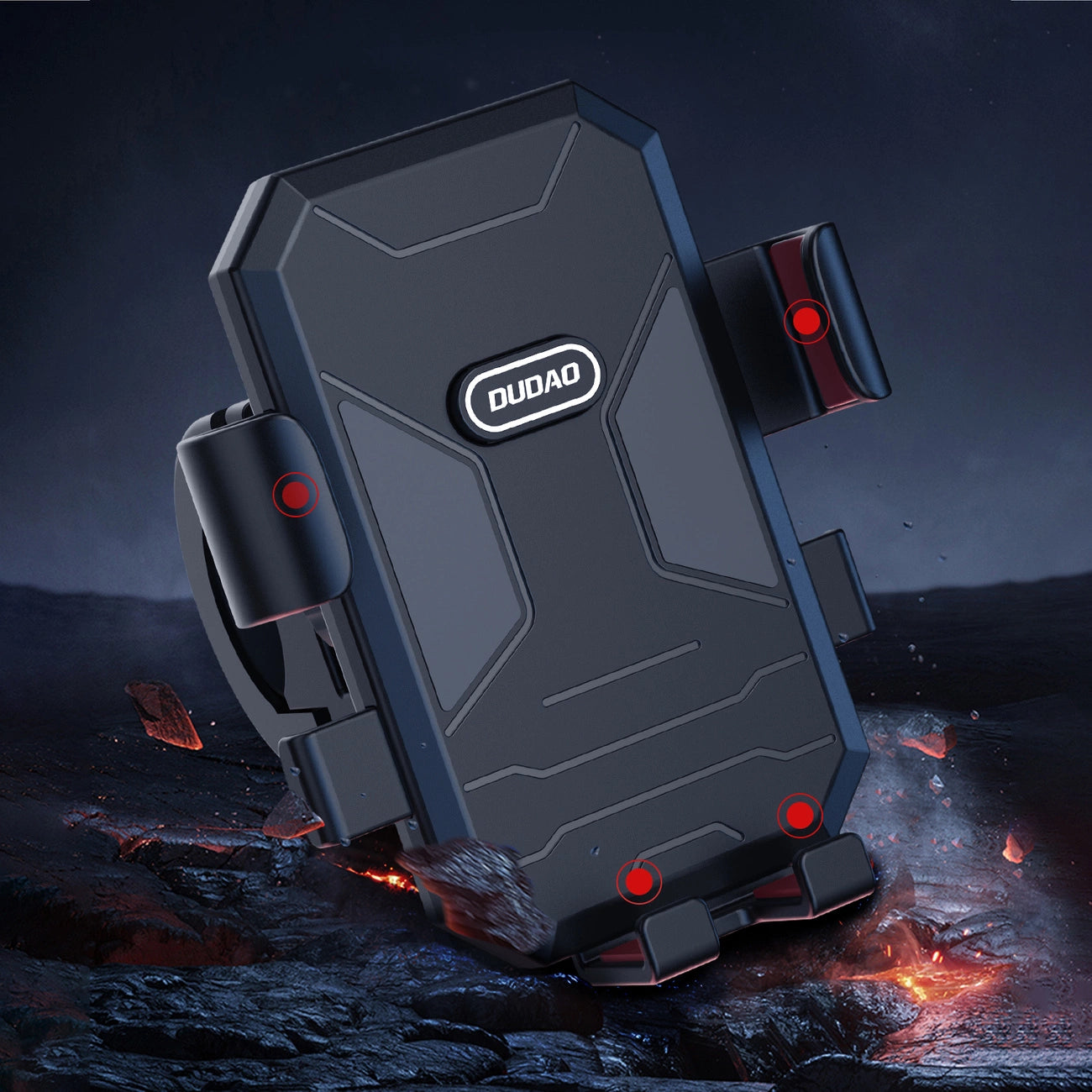 Dudao F7C+ Fahrrad-/Motorrad-Handyhalterung – Schwarz