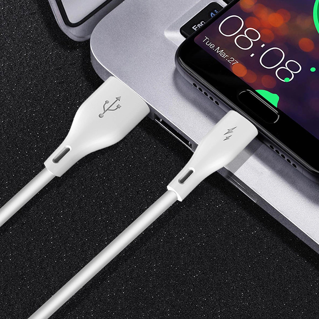 Dudao -Kabel USB / Lightning 3A 1m weiß (L2L 1m weiß)