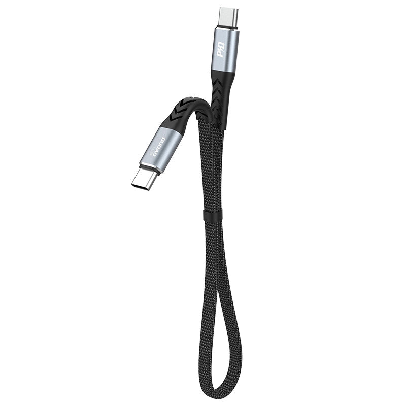 Dudao L10C USB-C – USB-C PD-Kabel 100 W 5 A 0,23 m – Schwarz