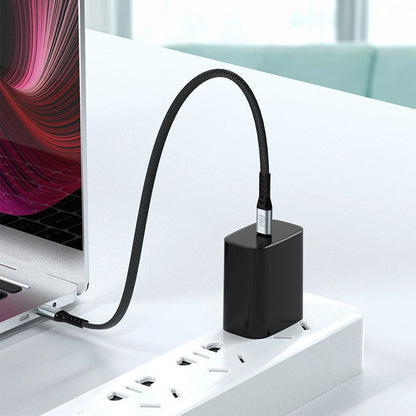 Dudao L10C USB-C – USB-C PD-Kabel 100 W 5 A 0,23 m – Schwarz