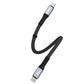 Dudao L10C USB-C – USB-C PD-Kabel 100 W 5 A 0,23 m – Schwarz