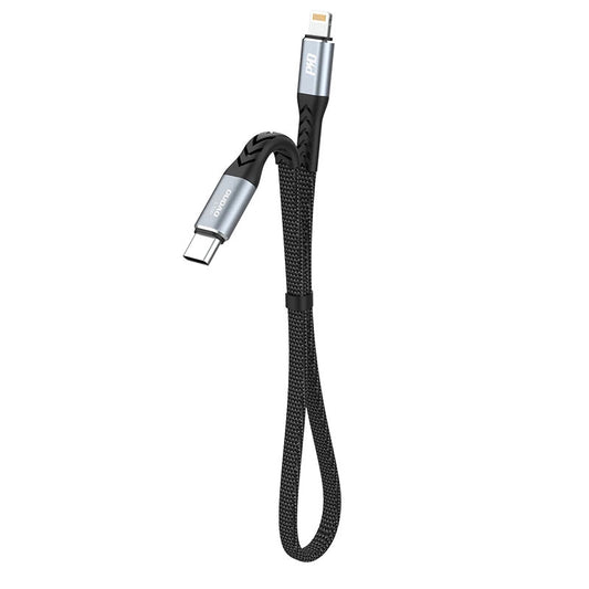 Dudao L10P Lightning - USB-C PD 20W Kabel 0,23m - Schwarz