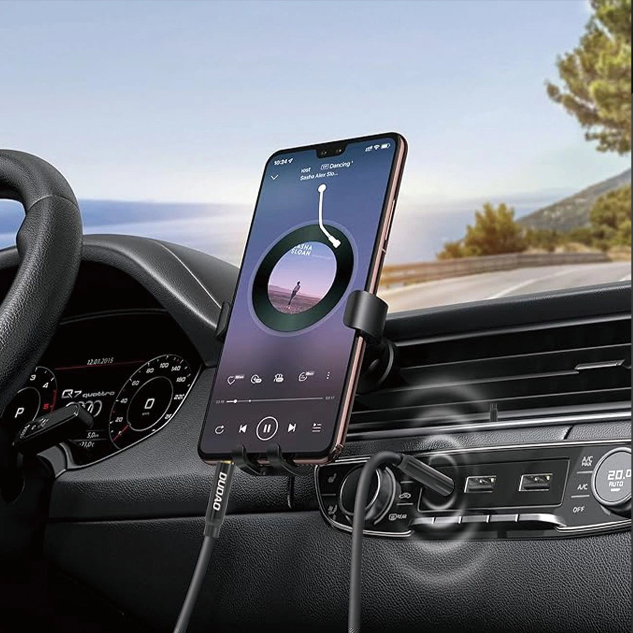 Dudao L12S AUX-Kabel Miniklinke 3,5 mm 1 m 3-polig Stereo - schwarz