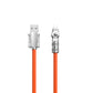 Dudao L24AL USB-A – Lightning Winkelkabel mit 180°-Drehung 30 W 1 m – Orange