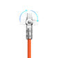Dudao L24AL USB-A – Lightning Winkelkabel mit 180°-Drehung 30 W 1 m – Orange