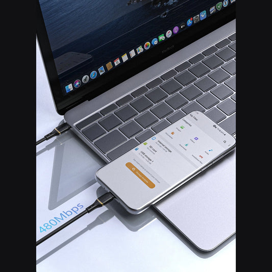Dudao L25C USB-C - USB-C Silikonkabel 60W 1m - Weiß