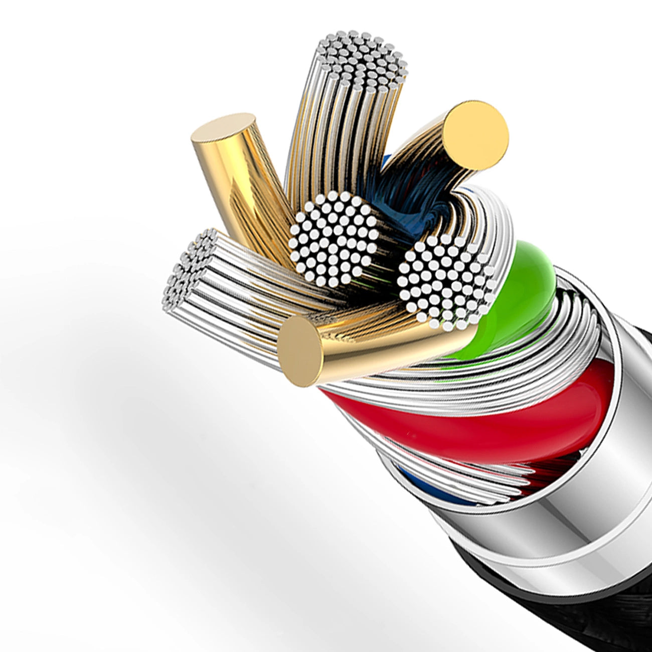 Dudao L3ST USB-A - USB-C 5A Kabel 1,2 m geflochten - Schwarz