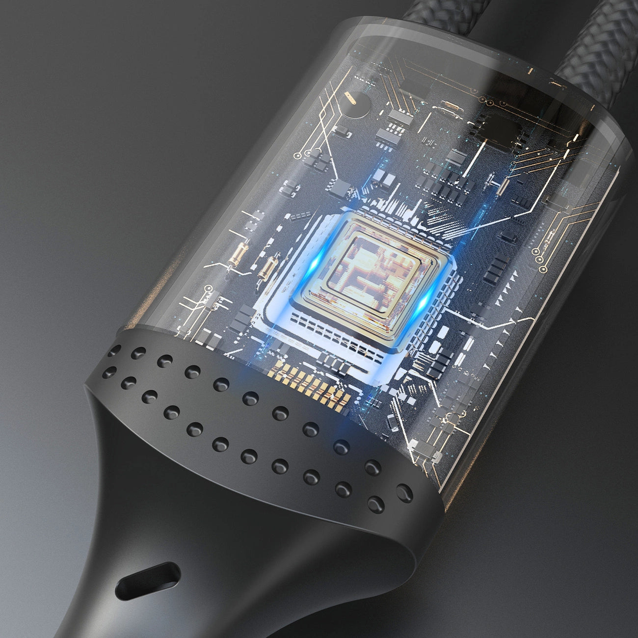 Dudao L3ST USB-A - USB-C 5A Kabel 1,2 m geflochten - Schwarz