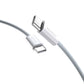 Dudao L6C USB-C - USB-C PD 30W Kabel 2m - Hellblau