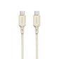Dudao L7SCC USB-C – USB-C-Kabel 100 W 1 m – Beige