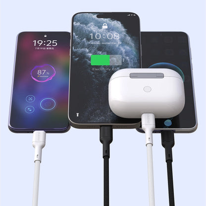 Dudao L9C 65W USB-C - USB-C Kabel 1m - Weiß