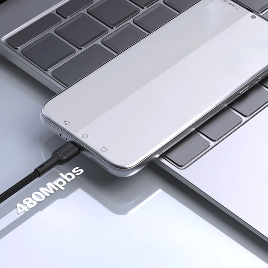 Dudao L9T 5A USB-A - USB-C Kabel 1m - Schwarz