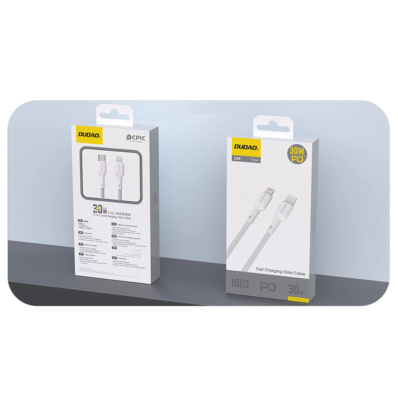 Dudao L9X 30W USB-C - Lightning Kabel 1m - Weiß