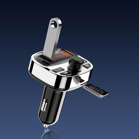 Dudao R2PRO+ Sender mit PD25W Bluetooth 5.3 RGB-Ladeanschlüssen - Schwarz und Silber