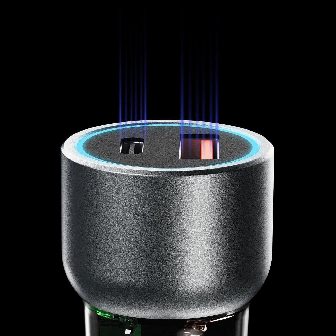 Dudao R4T 25W USB-A / USB-C Autoladegerät - Grau