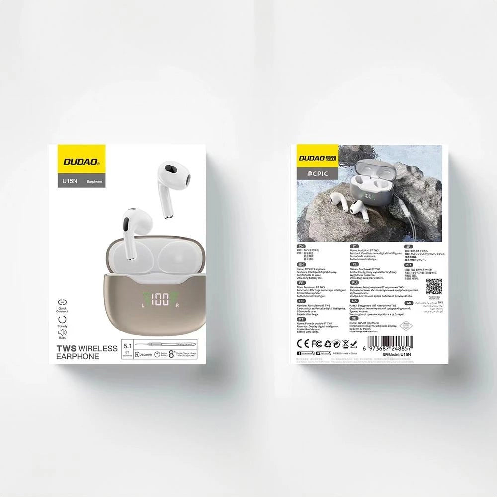 Dudao U15N TWS kabellose Kopfhörer – weiß