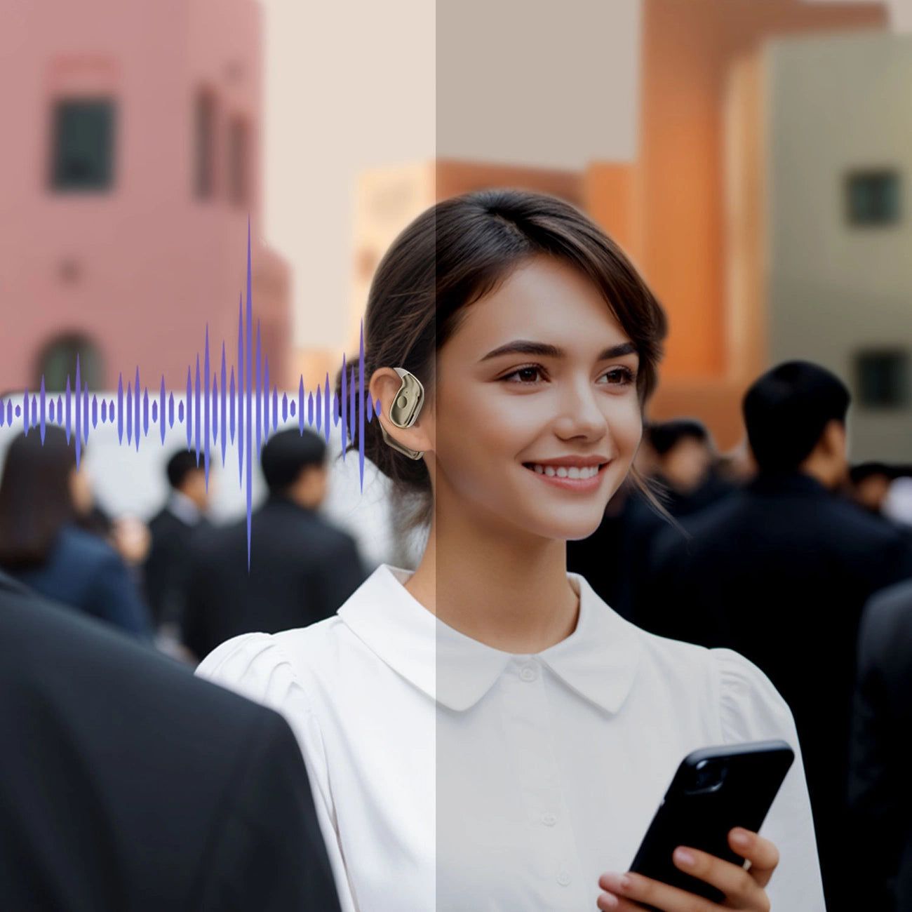 Dudao U17Max OWS Bluetooth-Headset – weiß