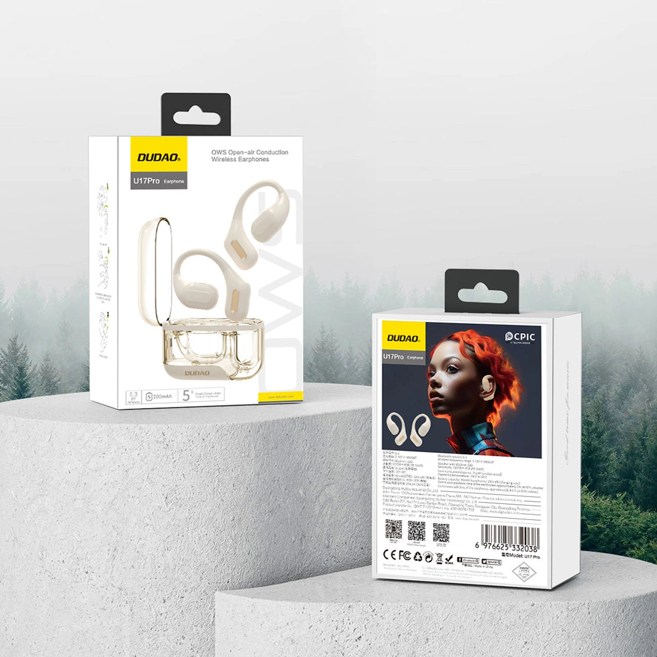 Dudao U17Pro kabellose On-Ear-Kopfhörer mit Bluetooth 5.3 und ANC – Weiß