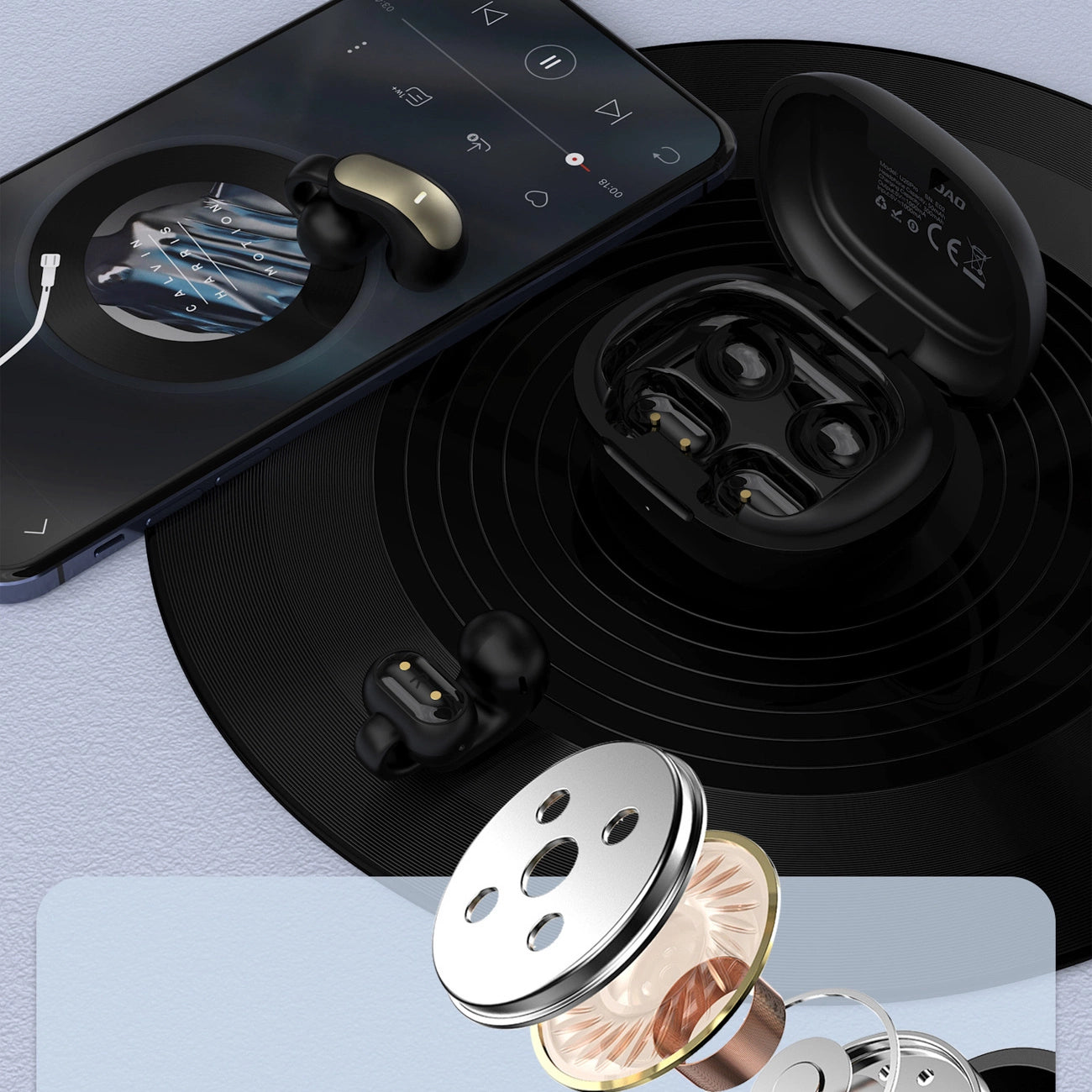 Dudao U20 Pro TWS Bluetooth kabellose Kopfhörer - schwarz