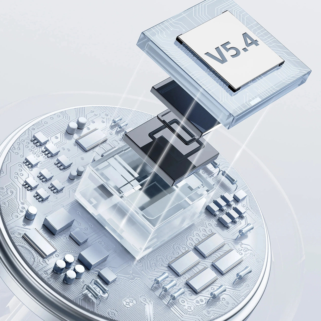 Dudao U21 TWS ANC ENC Bluetooth-Kopfhörer, kabellos, Weiß