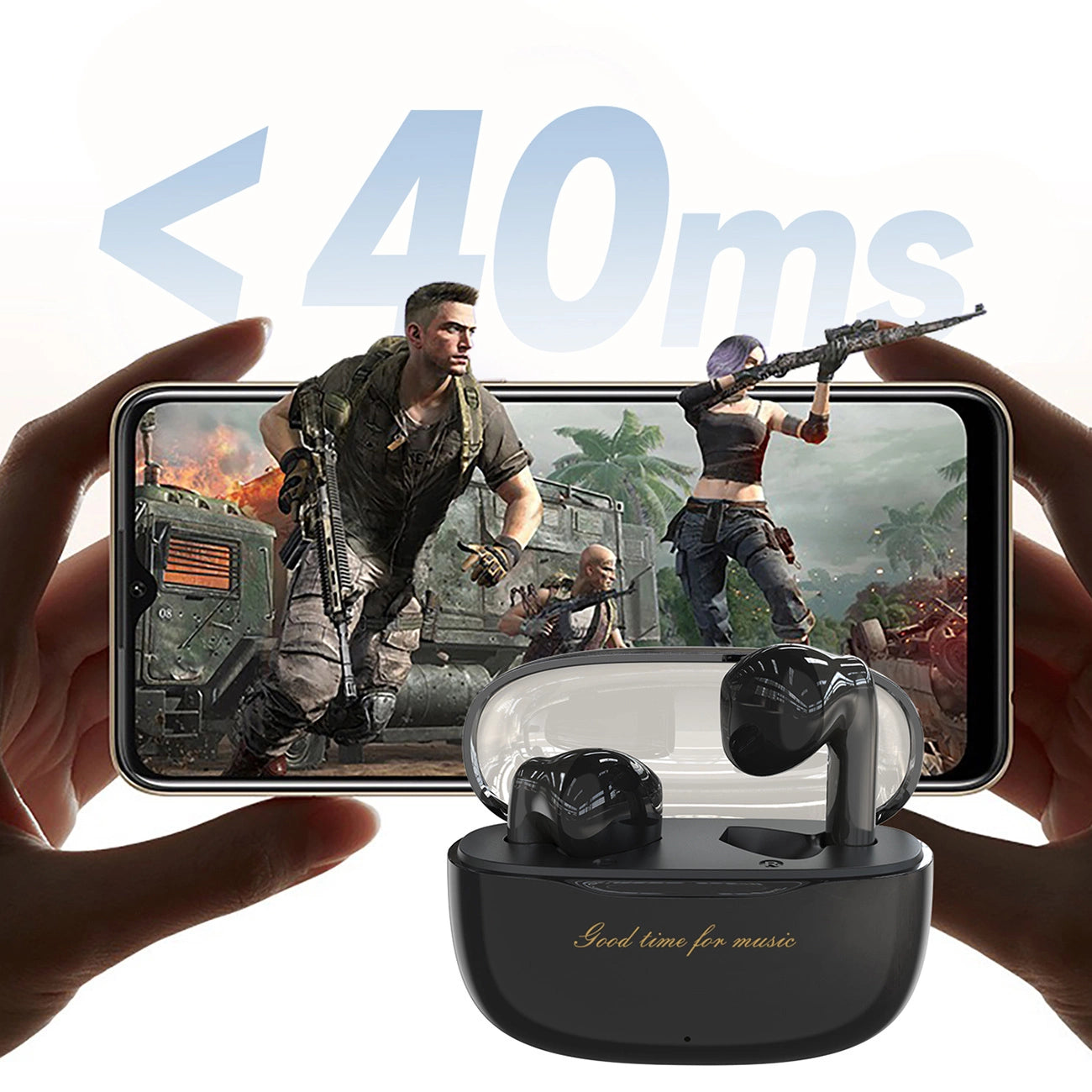 Dudao U8 TWS Kabellose In-Ear-Kopfhörer - Schwarz